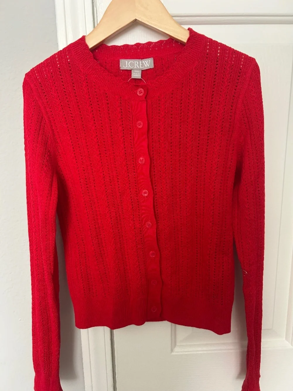 NWT JCrew Jackie pointelle cardigan